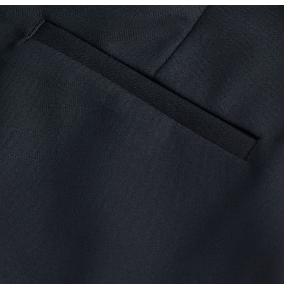 H&M Dark Navy Blue Women's Pants with pockets sliming sz 6 - Picture 4 of 10